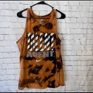 Nike talent agent reverse tie-dye tank top size L